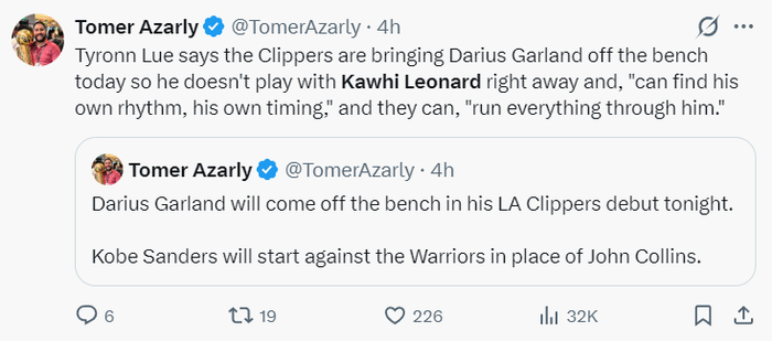 星空体育-16000分里程碑！小卡连续38场20+再创新高 美媒赞现役34岁最佳|伦纳德|快船|加兰|勇士|洛杉矶快船队_新浪体育_新浪新闻